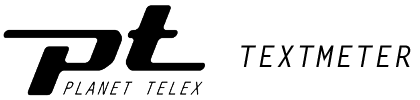 Planet Telex Textmeter